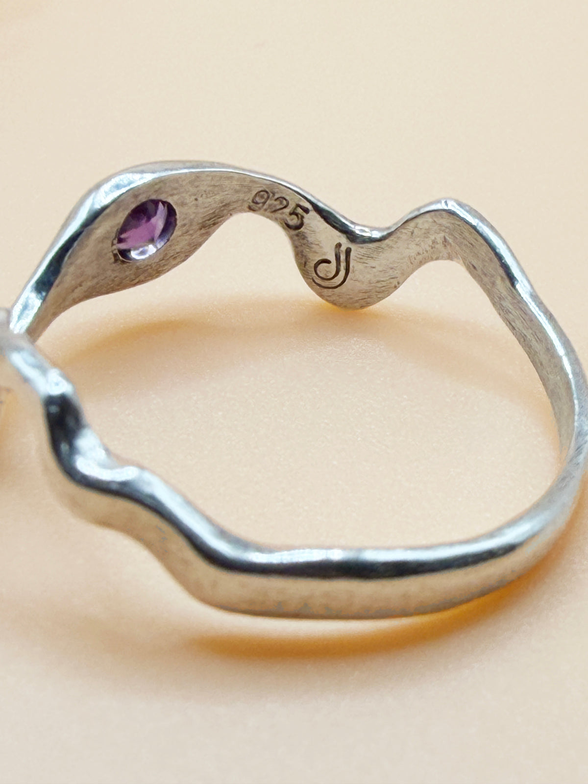 Wavy Stone Ring