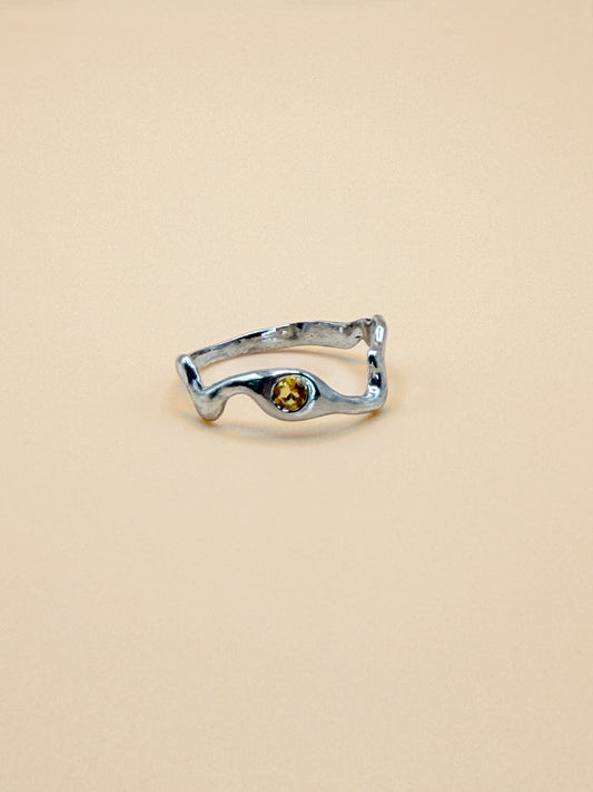 Wavy Stone Ring