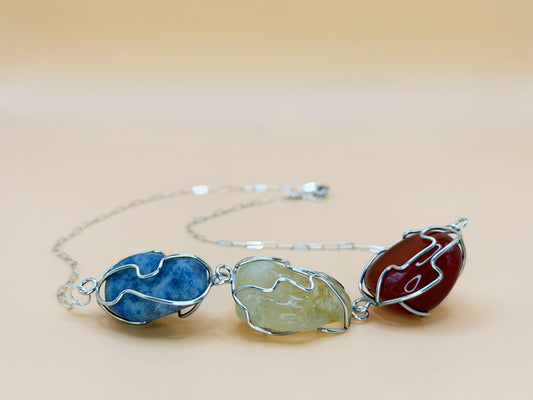 Triple Cage Necklace