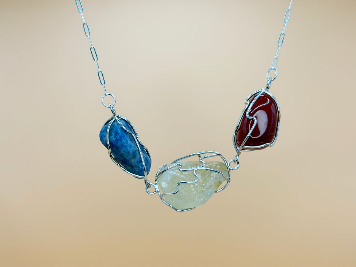 Triple Cage Necklace
