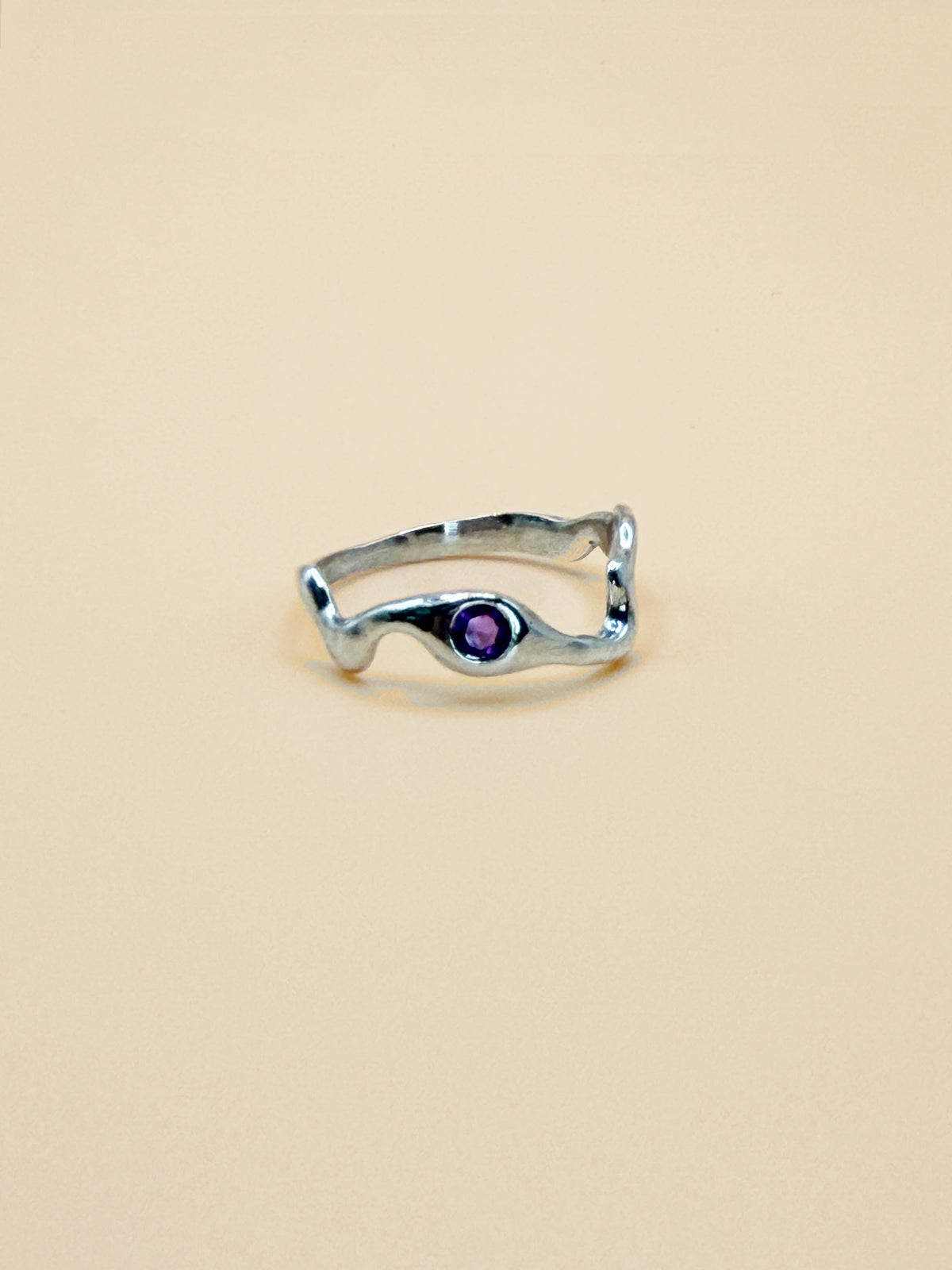 Wavy Stone Ring