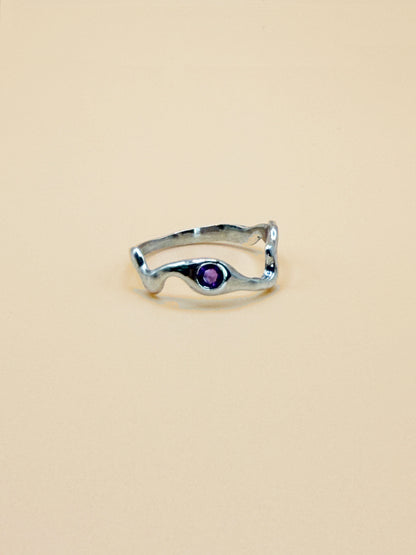 Wavy Stone Ring