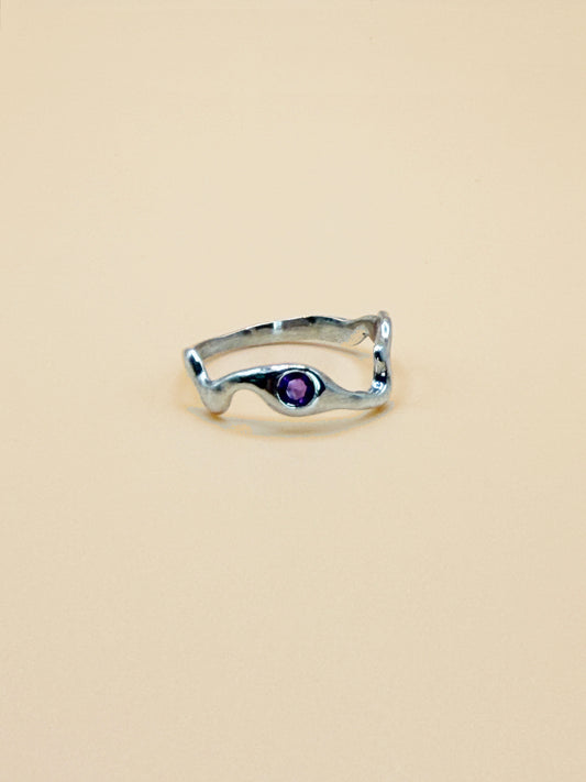 Wavy Stone Ring