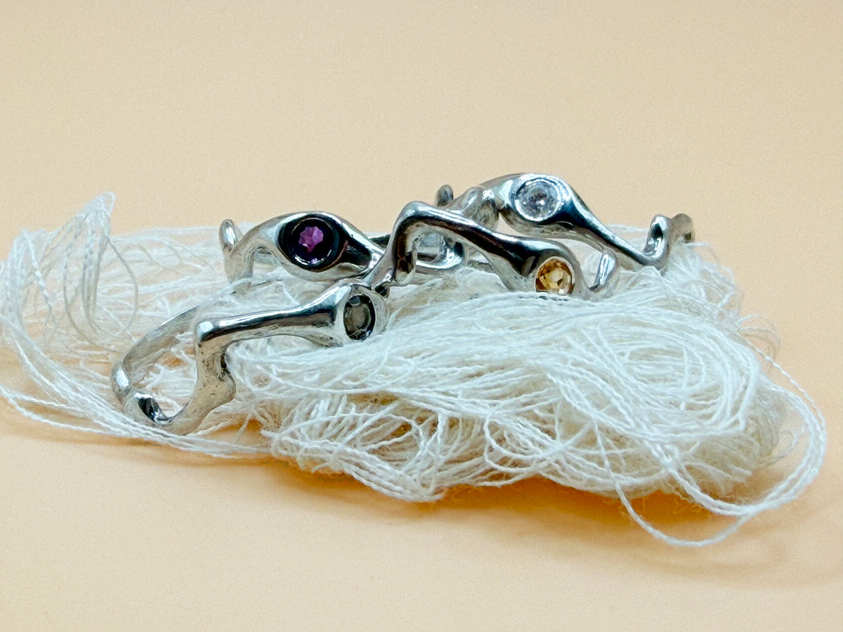 Wavy Stone Ring
