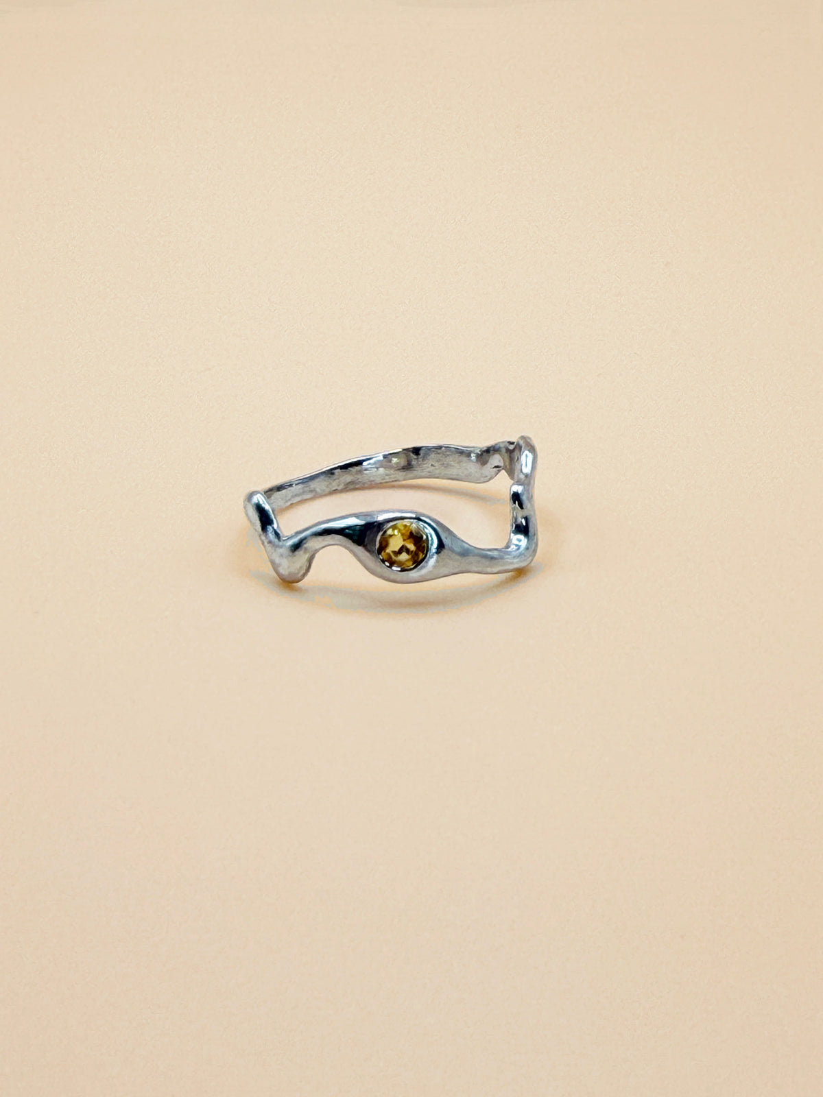 Wavy Stone Ring