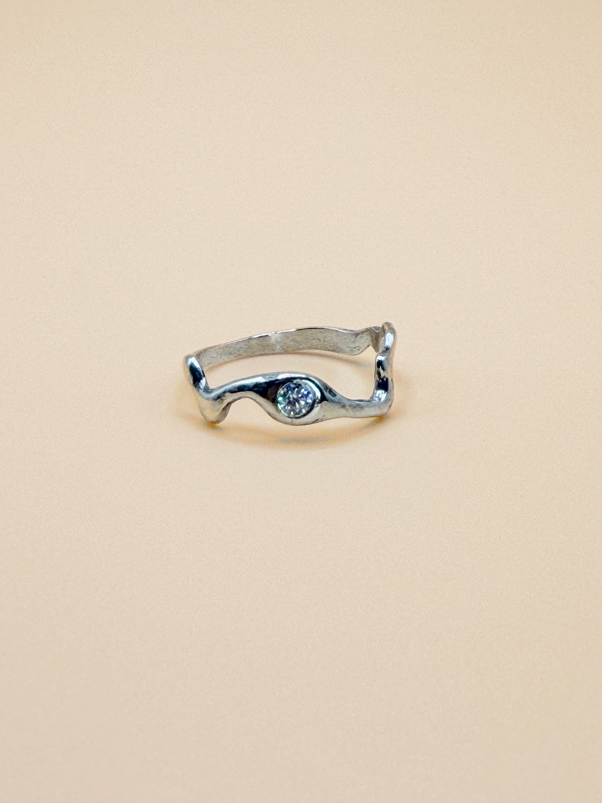 Wavy Stone Ring