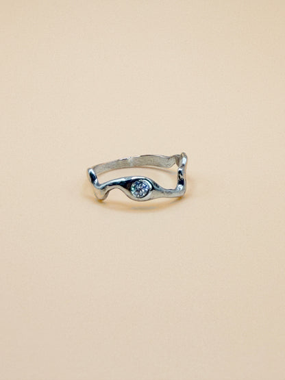 Wavy Stone Ring