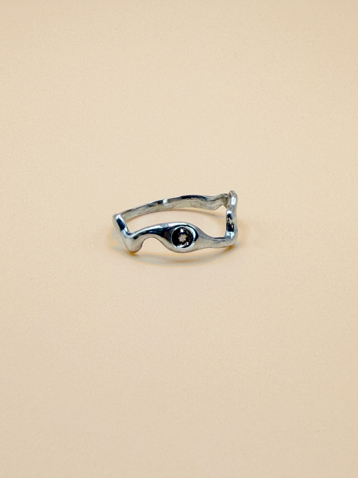 Wavy Stone Ring