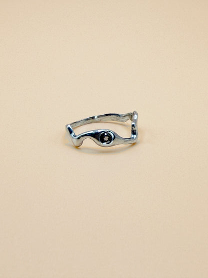 Wavy Stone Ring