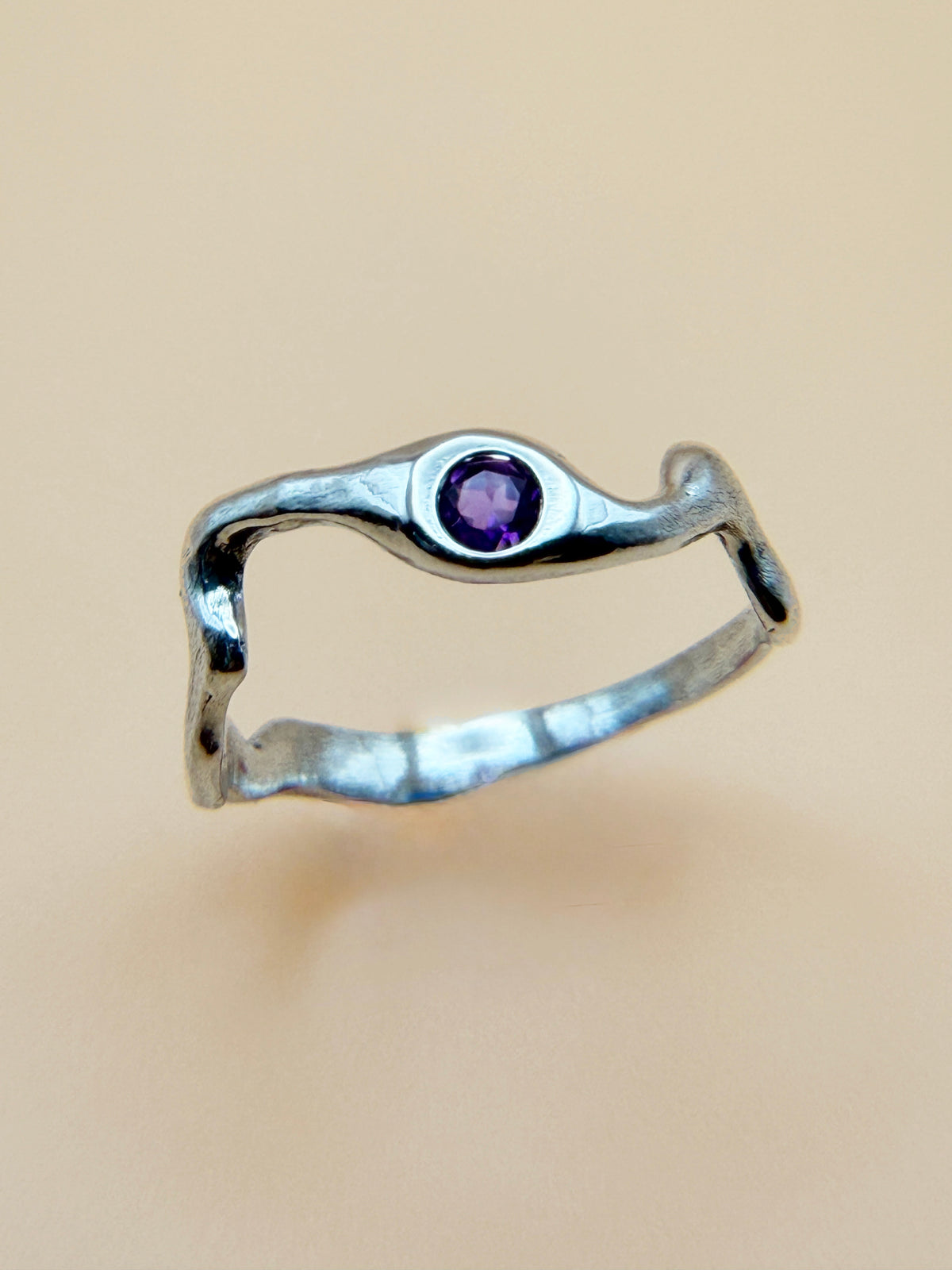 Wavy Stone Ring
